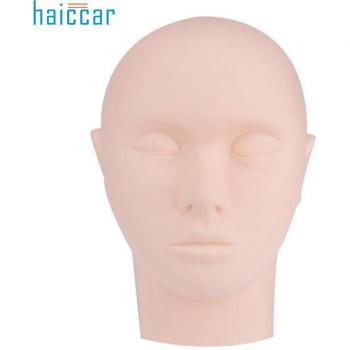 Flat Head Mannequin with Practice False Eyelashes for Eyelash Extension
