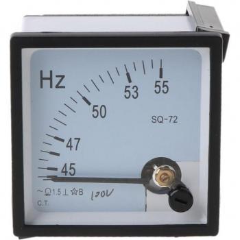 Analog Frequency Meter 100V 220V 380V Hertz Gauge 45-55Hz