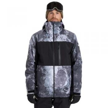 Veste Quiksilver Sycamore Imprimée Noir et Gris - L