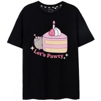 Black Pusheen Tee for Women – Size Large