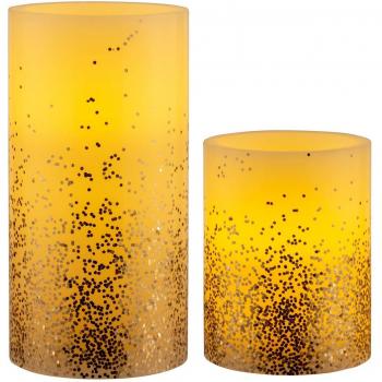 Set di 2 Candele LED Pauleen Glitter