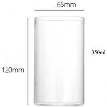 Clear Glass Cups for Water, Juice, Beer - 10 Ounce