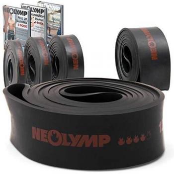 NEOLYMP Premium Widerstandsband| Optimal für Muskelaufbau und Crossfit Freeletics Calisthenics | Klimmzugband