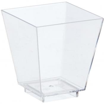 Papstar 19988 Mini‑Snack‑Schalen – Polystyrol, 5 × 4,5 × 4,5 cm, 50 Stück