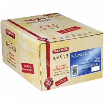 Große Kamillen-Teekanne “teeflott” – Filterketten, 30 Ketten à 5 Kammern (150 × 10 L)
