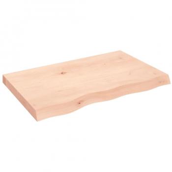 Wall Shelf 80x50x(2-6) cm Untreated Solid Wood Oak vidaXL