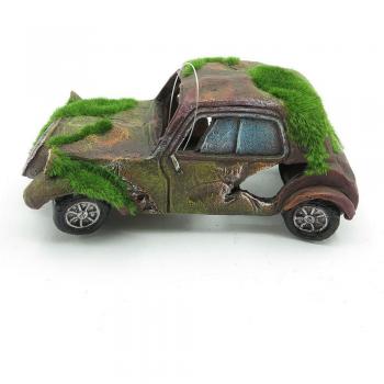 Moss Vintage Old Car Resin Aquarium Decor