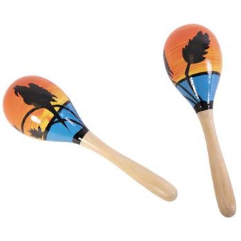 Maracas de Madera Eurocarnavales 20 cm