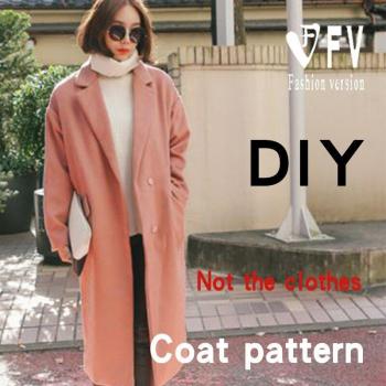 Elegant Falling-Shoulder Mid-Length Coat – BFY-141