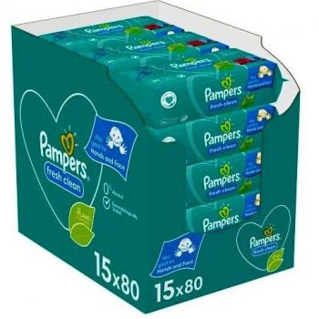 Pampers svjeŽe ÄČiste vlaŽne maramice za djecu 15x80pcs (1200kom) - opis