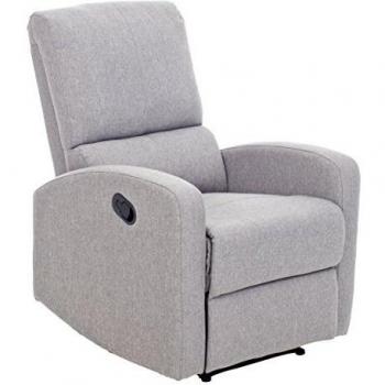 My_Living Fiorella Poltrona Comfort Grigia con Meccanismo Manuale