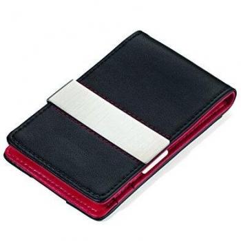 Troika, Porta carte di credito Unisex, Nero/Rosso (CCC1532LE)