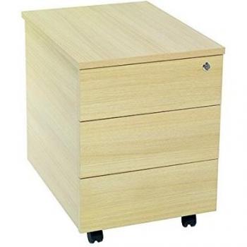 Jemini Intro 3-Drawer Mobile Pedestal Ferrera Oak