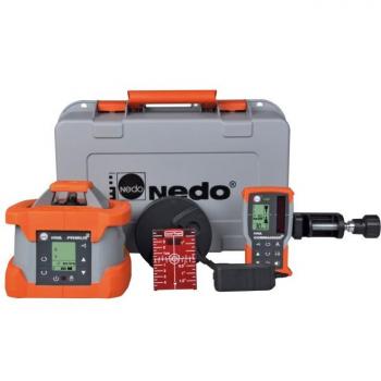 Nedo Rotationslaser PRIMUS 2 HVA Laserklasse 2 inkl. COMMANDER 2 HVA mit mm-Anzeige