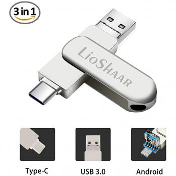 Lio SHAAR 64‑GB Flash Drive für Mac, Android und Laptop