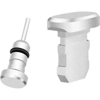 2PCS Metal Dust Plug for Charging and Earphone Ports for iPhone 4, 4S, 5, 5S, 6, 6S, 6 Plus, 6S Plus, 7, 7 Plus, 8, 8 Plus, X, XS