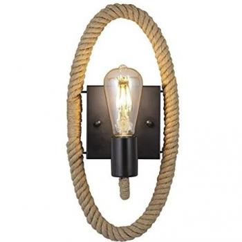 Aplique con Cuerda Negra 1 x 60W E-27