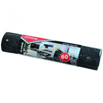 Sacchetti Spazzatura Super Resistenti 60L, 10 Pezzi, Nero