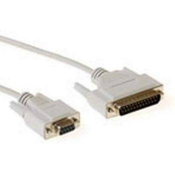 ACT Seriële Printerkabel 3 meter 9-pin D-sub naar 25-pin D-sub