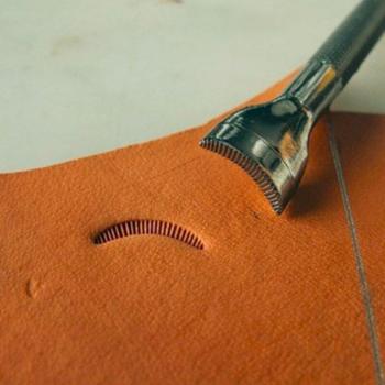 Herramientas de sellado artesanal para cuero con diseño de venas