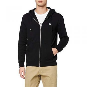 Lee Sweatshirt à Capuche Zippé pour Homme, Noir (01), XL EU