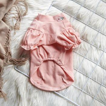 Ropa navideña para perros y gatos con flores bordadas