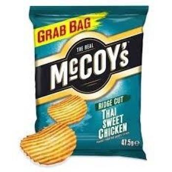 The Real McCoys Thai Sweet Chicken Flavour Ridge Cut Potato Chips