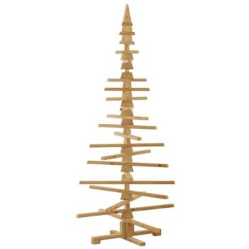 Solid Pine Wood Christmas Tree with Stand – 180 cm (vidaXL)