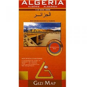 Wegenkaart - Landkaart Algerije Geographical Map - Gizi Maps