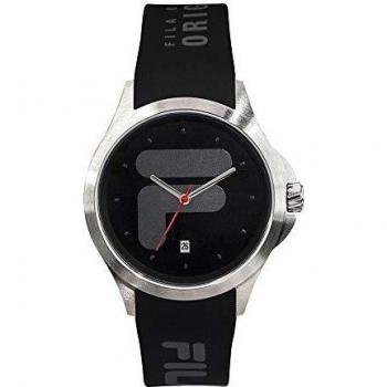 Montre FILA - 38-181-001 - Cadran noir - Bracelet silicone - Verre plastique