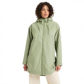 Chaqueta Roxy Rain Road Polar Zip Mujer – Versión Verde y Resistente a la Lluvia
