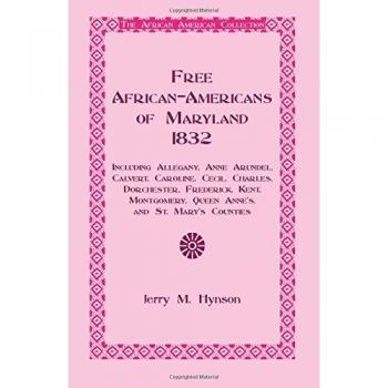 Free African-Americans Maryland 1832