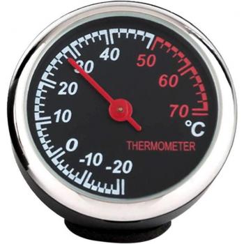Car Interior Round Clock with Thermometer and Hygrometer