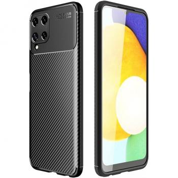 Screenguard Samsung Galaxy A22 4G Hülle Carbon Design TPU Case