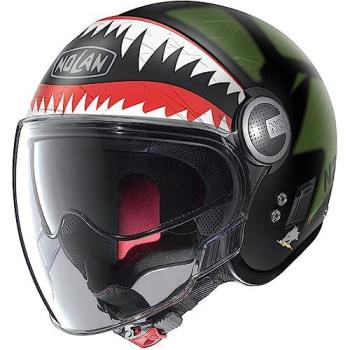 Casco Nolan Jet N21 Visor Skydweller en khaki plano 2XS
