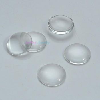 Round Crystal Cabochons for DIY Jewelry, 10mm-16mm, 100pcs