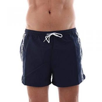 Calvin Klein - Pantalones Cortos de Natación para Hombre (Black Iris, M)