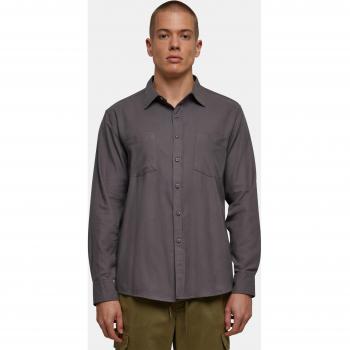 Chemise flanelle à manches longues Urban Classics - Taille S à 3XL - pour homme - gris foncé