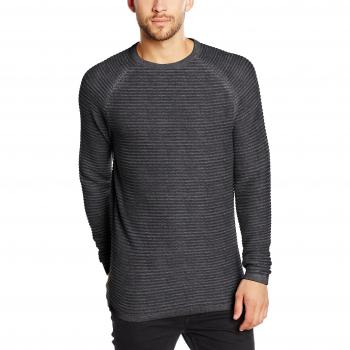 Gris (Dark Grey Melange Stripes:Knit Fit)