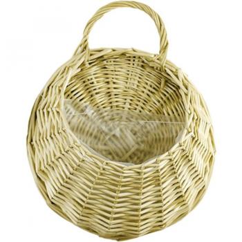 Wicker Rattan Wall Hanging Flowerpot