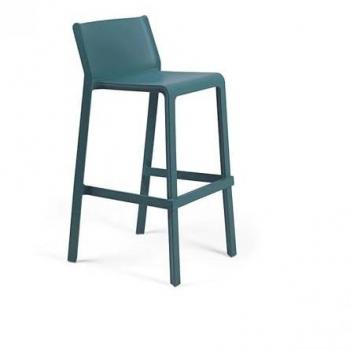 Sgabello polipropilene fiberglass Trillstool Nardi ottanio 50X53X76HX96,5H