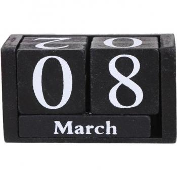 Wood Block Perpetual Calendar