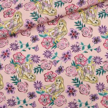 Cotton Floral Girl Pattern Fabric – 110×100 cm, 170 g/m²