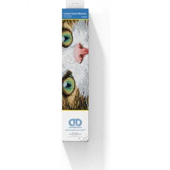 DIAMOND DOTZ® DD6.029 Original Diamond Painting Katze Green Eyed Beauty 35 x 27 cm