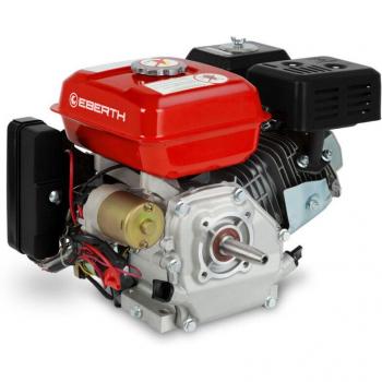 Eberth 6,5 PS 4,8 kW Kart‑Antriebsmotor – 1‑Zylindriger 196 ccm 4‑Takt, Luftgekühlt, E‑Start, 7 Ah 12 V Batterie