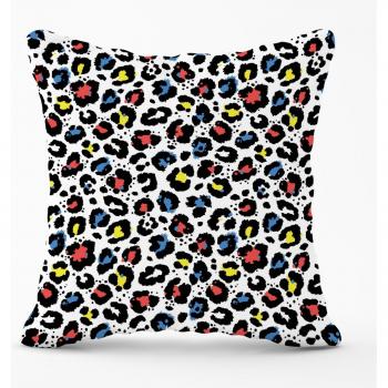 Coloured Leopard Print Outdoor Cushion