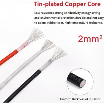 High-Temperature Silicone Rubber Electric Heating Cable 2mm