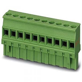 Conector hembra 4 vías PCB ángulo recto 5.08mm 16A verde Phoenix Contact