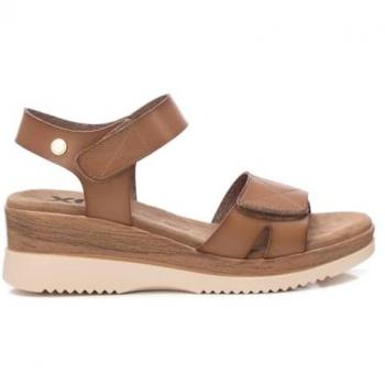 XTI Sandália Cuna Marron com Velcro 5 cm