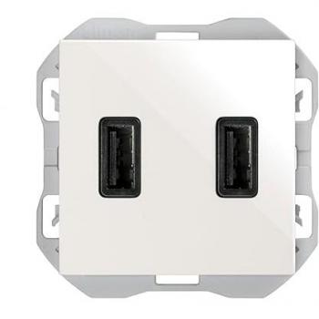 Cargador Doble USB 3.1A SIMON S270 Blanco